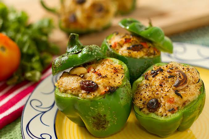 Stuffed Capsicum with Paneer